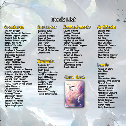 How to Train Your Dragon Commander cEDH Deck - How to Train Your Dragon Commander Magic Commander - Magic Proxy Deck with 150+ Unique Cards - Custom Cards MTG Proxy for Casual Play