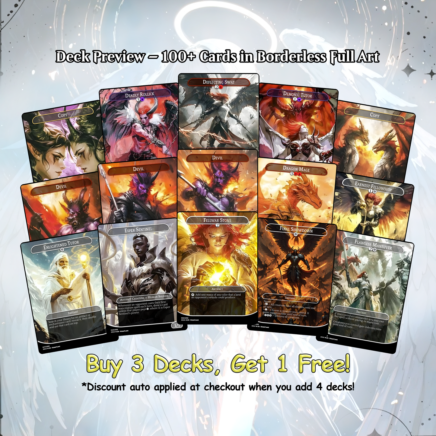 Kaalia Big Creatures - 120 Proxy Cards - Commander EDH Deck - High Quality Altered Cards - Full ManaFlame Deck