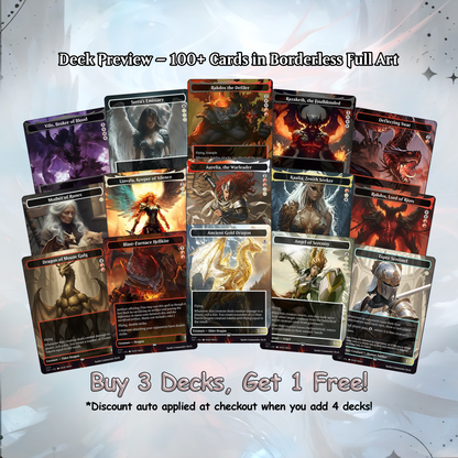 Kaalia of the Vast - Commander EDH Deck - With Tokens - MTG Full Proxy Deck, Altered Cards cEDH