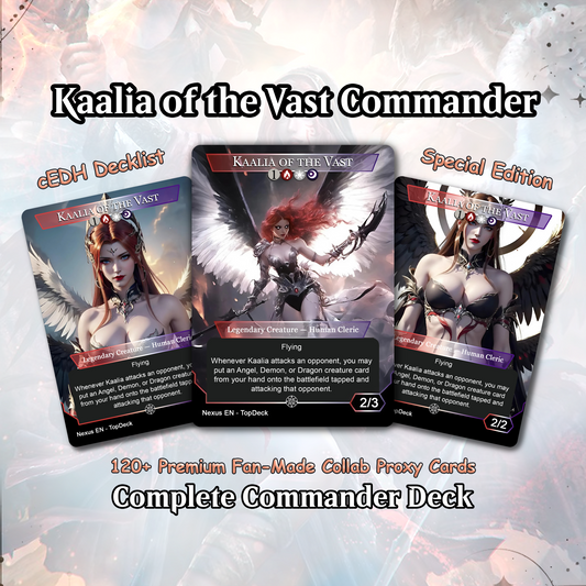 Kaalia of the Vast - Commander EDH Deck - With Tokens - MTG Full Proxy Deck, Altered Cards cEDH