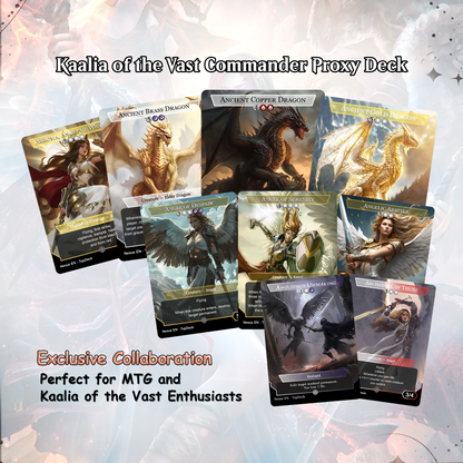 Kaalia of the Vast - Commander EDH Deck - With Tokens - MTG Full Proxy Deck, Altered Cards cEDH