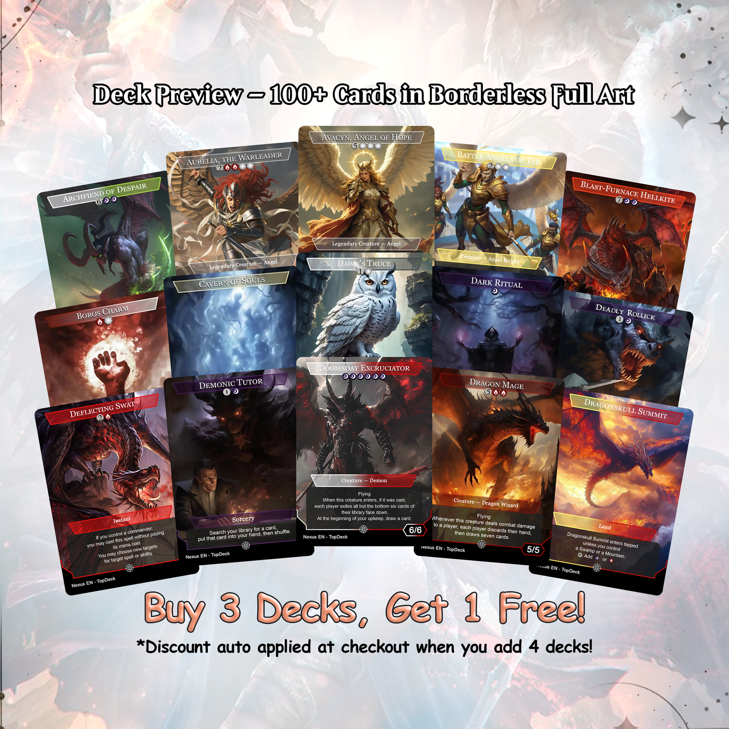 Kaalia of the Vast - Commander EDH Deck - With Tokens - MTG Full Proxy Deck, Altered Cards cEDH