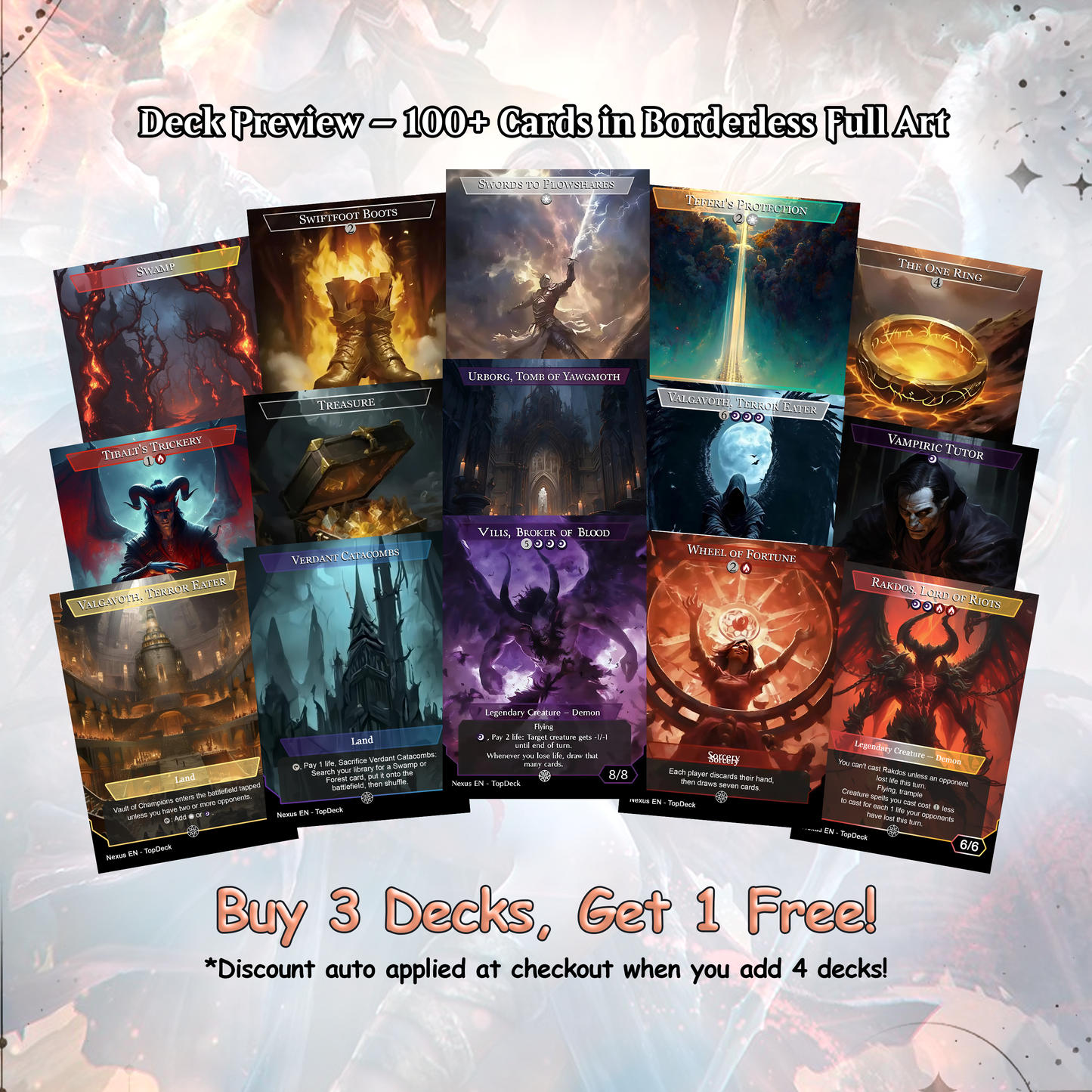 Kaalia of the Vast - Commander EDH Deck - With Tokens - MTG Full Proxy Deck, Altered Cards cEDH