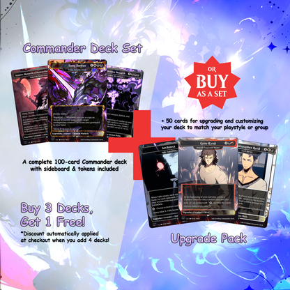 Solo Leveling cEDH Deck - Solo Leveling Magic Commander - Magic Proxy Deck with 160+ Unique Cards - Custom Cards MTG Proxy for Casual Play