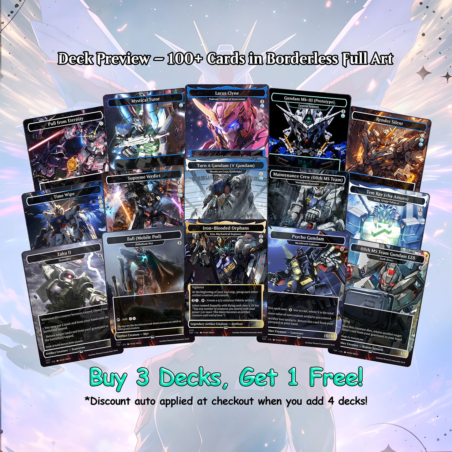 Mendicant Core Commander cEDH Deck - Mendicant Core Commander Magic Commander - Magic Proxy Deck with 160+ Unique Cards - Custom Cards MTG Proxy for Casual Play