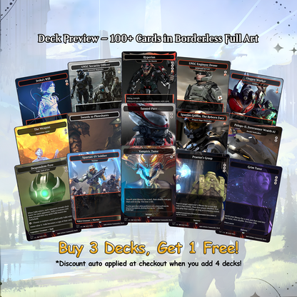 Halo Infinite Commander cEDH Deck - Halo Infinite Commander Magic Commander - Magic Proxy Deck with 170+ Unique Cards - Custom Cards MTG Proxy for Casual Play