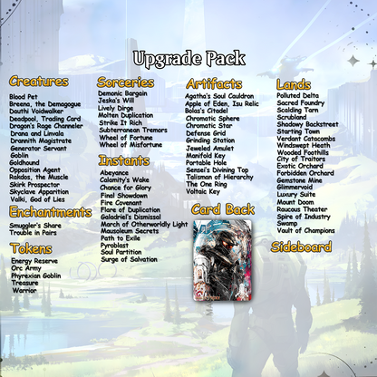 Halo Infinite Commander cEDH Deck - Halo Infinite Commander Magic Commander - Magic Proxy Deck with 170+ Unique Cards - Custom Cards MTG Proxy for Casual Play