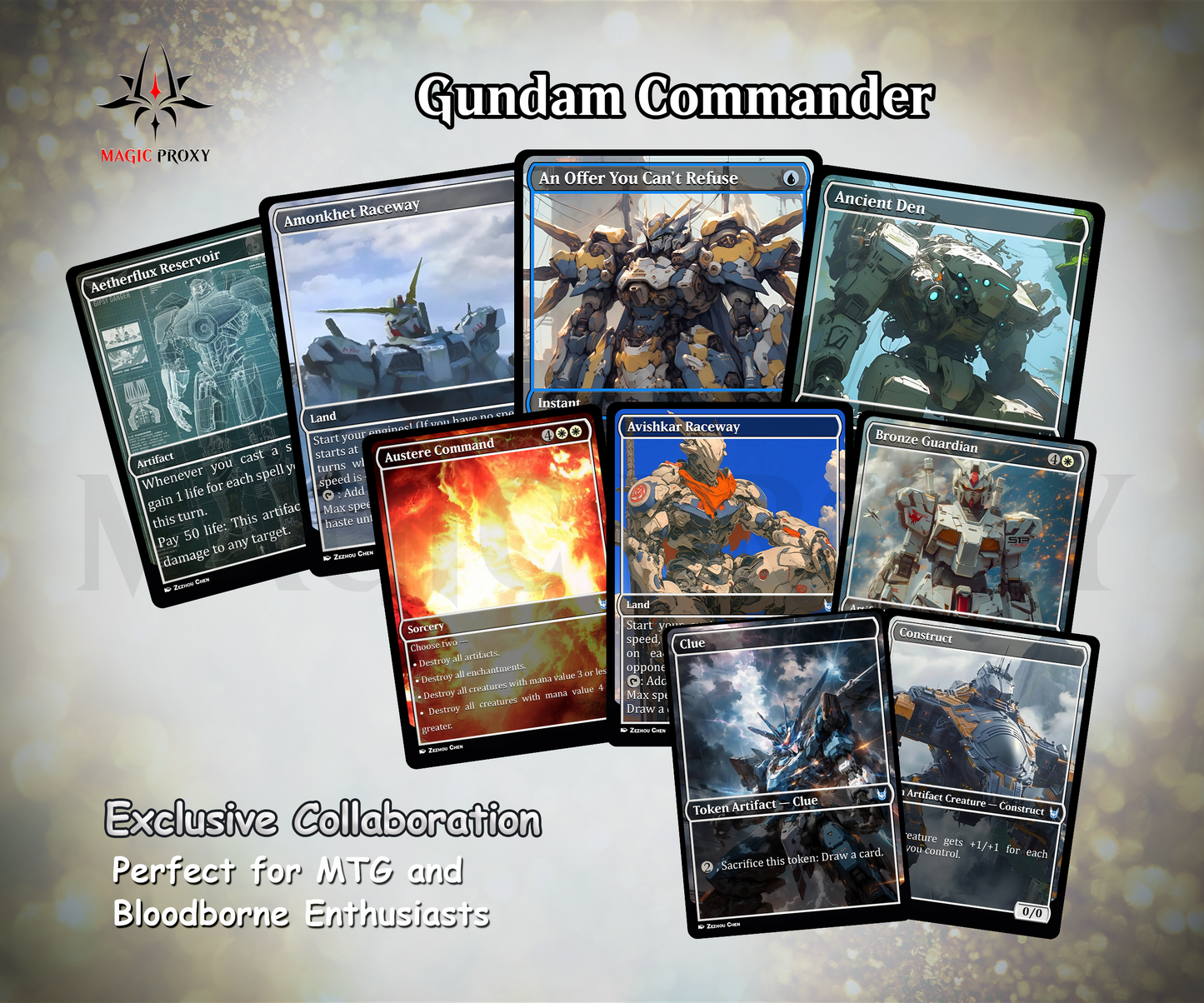 Mendicant Core Commander EDH Deck - Mendicant Core Commander Magic Commander - Magic Proxy Deck with 160+ Unique Cards - Custom Cards MTG Proxy for Casual Play