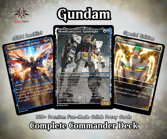 Mendicant Core Commander cEDH Deck - Mendicant Core Commander Magic Commander - Magic Proxy Deck with 160+ Unique Cards - Custom Cards MTG Proxy for Casual Play