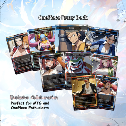 Complete Anime Pirate Tribal Deck, Custom Gift EDH Deck, Custom A.n.i.m.e O.P Pirate Deck, Treasure Tokens, A.d.m.i.r.a.l B.r.a.s.s Unsinkable