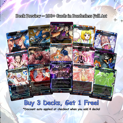 O.n.e P.i.e.c.e Commander cEDH Deck - O.n.e P.i.e.c.e Commander Magic Commander - Magic Proxy Deck with 160+ Unique Cards - Custom Cards MTG Proxy for Casual Play