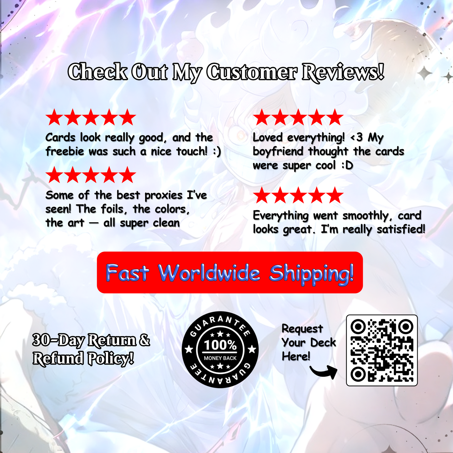 O.n.e P.i.e.c.e Commander cEDH Deck - O.n.e P.i.e.c.e Commander Magic Commander - Magic Proxy Deck with 160+ Unique Cards - Custom Cards MTG Proxy for Casual Play