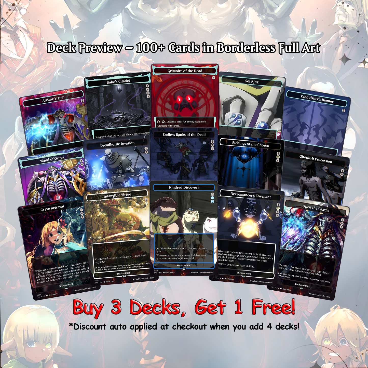 Overlord Zombie Tribal EDH Deck – Custom Anime-Inspired Deck