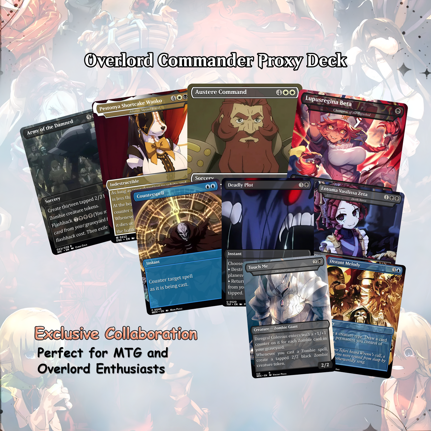 Overlord Zombie Tribal EDH Deck – Custom Anime-Inspired Deck