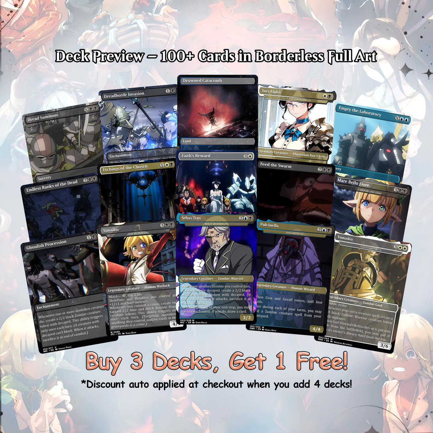 Overlord Zombie Tribal EDH Deck – Custom Anime-Inspired Deck