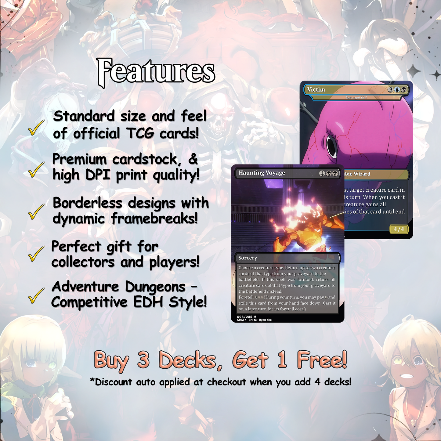 Overlord Zombie Tribal EDH Deck – Custom Anime-Inspired Deck