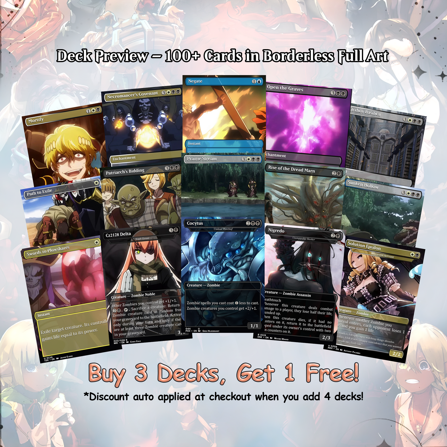 Overlord Zombie Tribal EDH Deck – Custom Anime-Inspired Deck