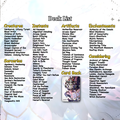 Overlord Commander cEDH Deck - Overlord Commander Magic Commander - Magic Proxy Deck with 160+ Unique Cards - Custom Cards MTG Proxy for Casual Play