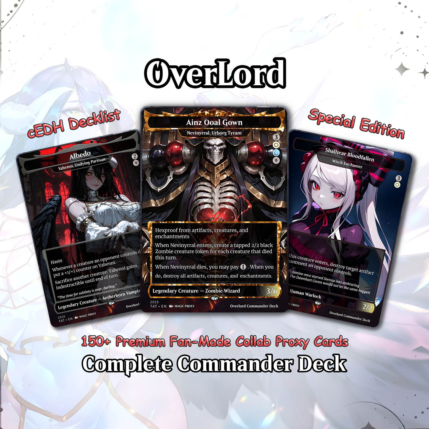 Overlord Commander cEDH Deck - Overlord Commander Magic Commander - Magic Proxy Deck with 160+ Unique Cards - Custom Cards MTG Proxy for Casual Play