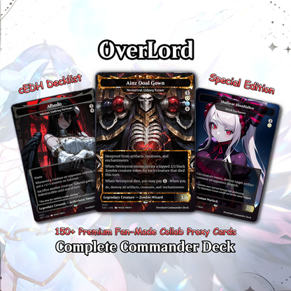 Overlord Commander cEDH Deck - Overlord Commander Magic Commander - Magic Proxy Deck with 160+ Unique Cards - Custom Cards MTG Proxy for Casual Play