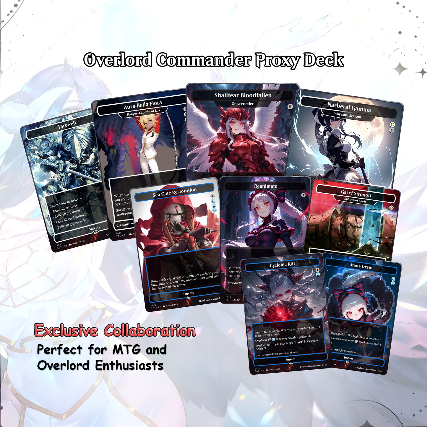 Overlord Commander cEDH Deck - Overlord Commander Magic Commander - Magic Proxy Deck with 160+ Unique Cards - Custom Cards MTG Proxy for Casual Play