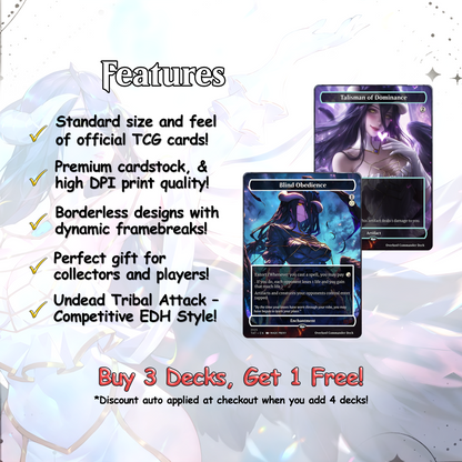 Overlord Commander cEDH Deck - Overlord Commander Magic Commander - Magic Proxy Deck with 160+ Unique Cards - Custom Cards MTG Proxy for Casual Play