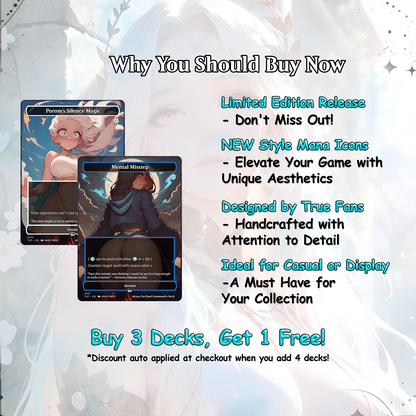 Atraxa Cat Food - Full TCG Proxy Commander EDH Deck - 108 cards - Tokens included - Waifu Anime Girls