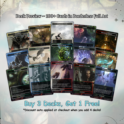 Skyrim Themed cEDH Deck - Skyrim Themed Magic Commander - Magic Proxy Deck with 160+ Unique Cards - Custom Cards MTG Proxy for Casual Play