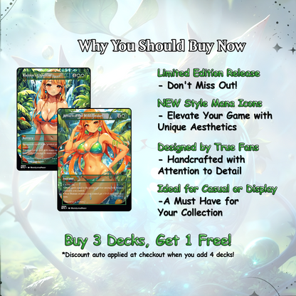 Ooze Tribal / Slime Storm Anime Style Waifu Proxy Commander Deck Special Edition Custom MTG EDH Deck English High Quality Cards