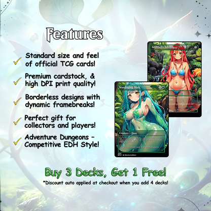 Ooze Tribal / Slime Storm Anime Style Waifu Proxy Commander Deck Special Edition Custom MTG EDH Deck English High Quality Cards