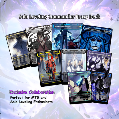 Solo Leveling Commander Deck • Solo Leveling Proxy Card • Custom Mtg Proxies • Mtg Proxy • Mtg Deck Box