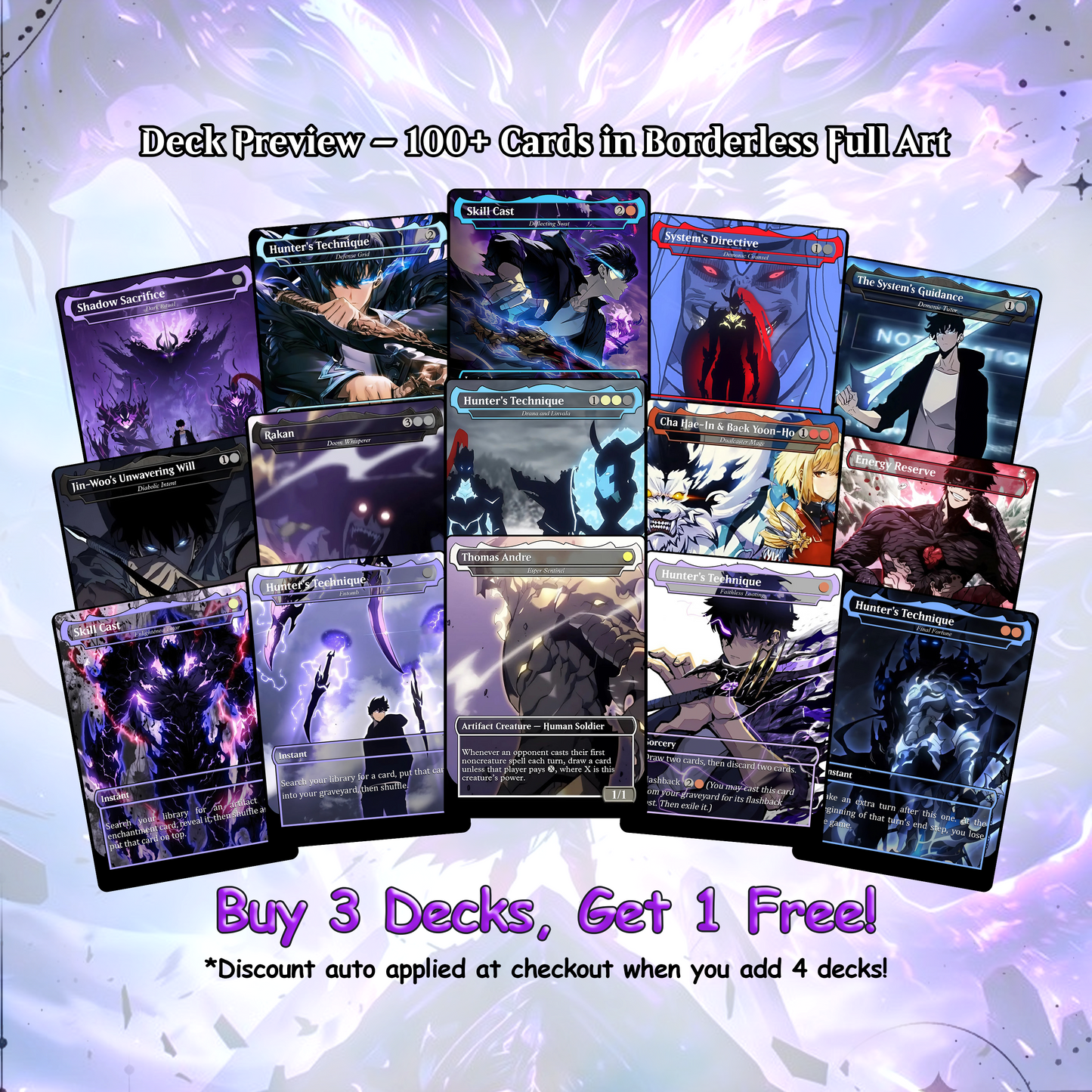 Solo Leveling Commander Deck • Solo Leveling Proxy Card • Custom Mtg Proxies • Mtg Proxy • Mtg Deck Box