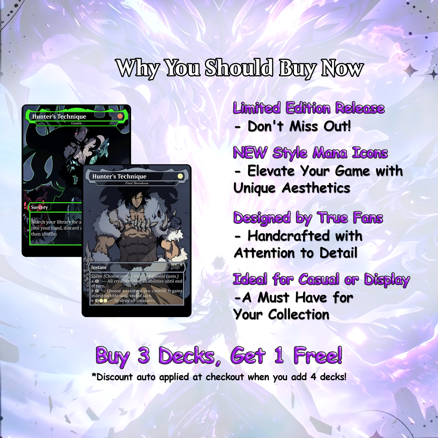 Solo Leveling Commander Deck • Solo Leveling Proxy Card • Custom Mtg Proxies • Mtg Proxy • Mtg Deck Box