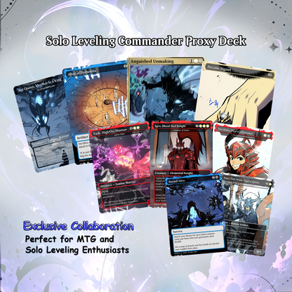 Solo Leveling Proxy EDH | Jinwoo Sung Commander | Anime-Inspired Custom MTG Cards
