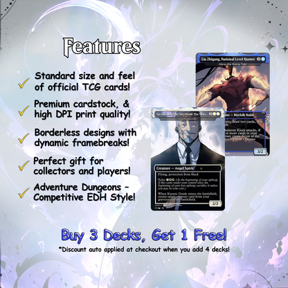 Solo Leveling Proxy EDH | Jinwoo Sung Commander | Anime-Inspired Custom MTG Cards