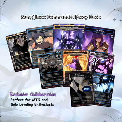Solo Leveling cEDH Deck - Solo Leveling Magic Commander - Magic Proxy Deck with 170+ Unique Cards - Custom Cards MTG Proxy for Casual Play