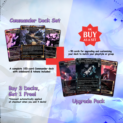 Solo Leveling cEDH Deck - Solo Leveling Magic Commander - Magic Proxy Deck with 170+ Unique Cards - Custom Cards MTG Proxy for Casual Play