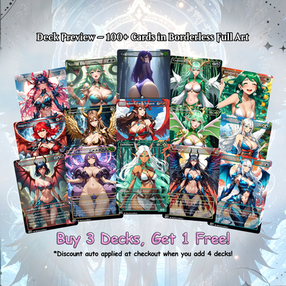 The Ur Dragon Anime Waifu Proxy Commander Deck Custom Proxy EDH Dragon Tribal English High Quality Cards