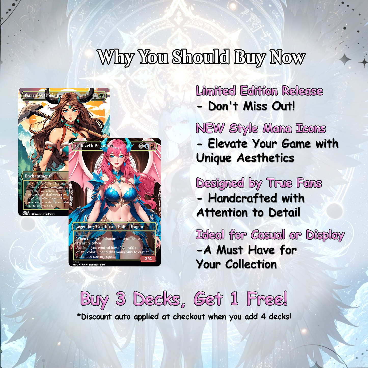 The Ur Dragon Anime Waifu Proxy Commander Deck Custom Proxy EDH Dragon Tribal English High Quality Cards