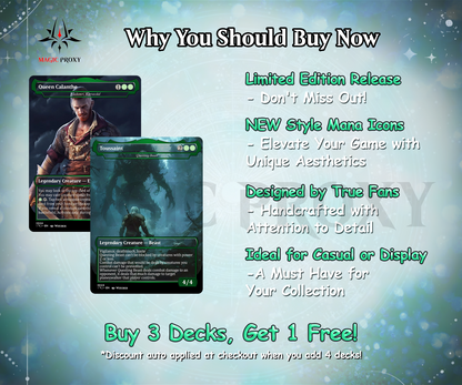 The Witcher Commander cEDH Deck - The Witcher Commander Magic Commander - Magic Proxy Deck with 160+ Unique Cards - Custom Cards MTG Proxy for Casual Play
