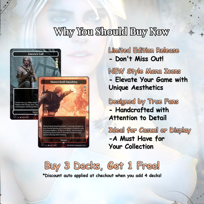 The Witcher Commander cEDH Deck - The Witcher Commander Magic Commander - Magic Proxy Deck with 160+ Unique Cards - Custom Cards MTG Proxy for Casual Play