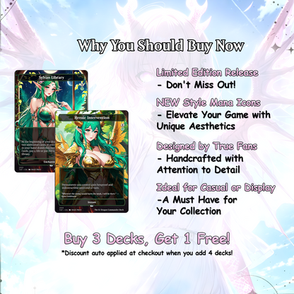 The Ur Dragon Anime Waifu Proxy Commander Deck Custom Proxy EDH Dragon Tribal English High Quality Cards