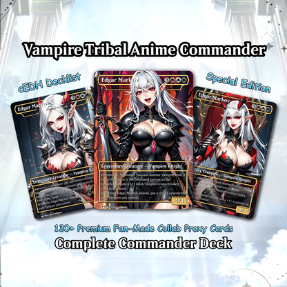 Vampire Tribal Anime Waifu Proxy Commander Deck Custom Proxy EDH High Quality Cards