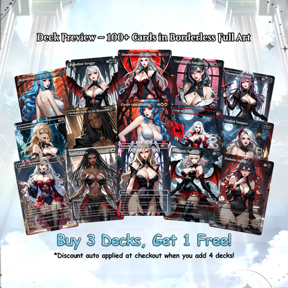 Vampire Tribal Anime Waifu Proxy Commander Deck Custom Proxy EDH High Quality Cards