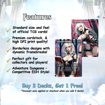 Vampire Tribal Anime Waifu Proxy Commander Deck Custom Proxy EDH High Quality Cards