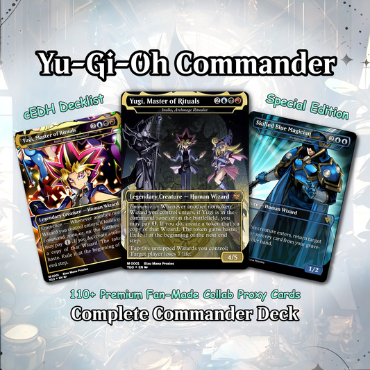 Yu-Gi-Oh MTG EDH Commander Proxy Deck - Dark Magic! - Wizards - 100 Cards, 8 Tokens - Magic - Gathering - Yugioh - Proxies - Orica