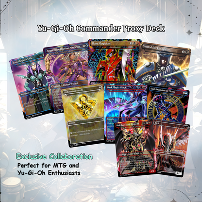 Yu-Gi-Oh MTG EDH Commander Proxy Deck - Dark Magic! - Wizards - 100 Cards, 8 Tokens - Magic - Gathering - Yugioh - Proxies - Orica