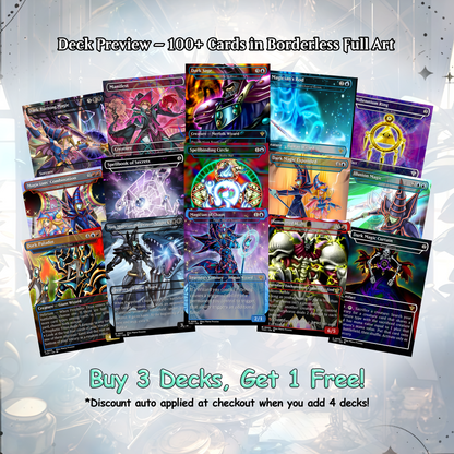 Yu-Gi-Oh MTG EDH Commander Proxy Deck - Dark Magic! - Wizards - 100 Cards, 8 Tokens - Magic - Gathering - Yugioh - Proxies - Orica