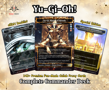 Yu-Gi-Oh! cEDH Deck - Yu-Gi-Oh Magic Commander - Magic Proxy Deck with 150+ Unique Cards - Custom Cards MTG Proxy for Casual Play