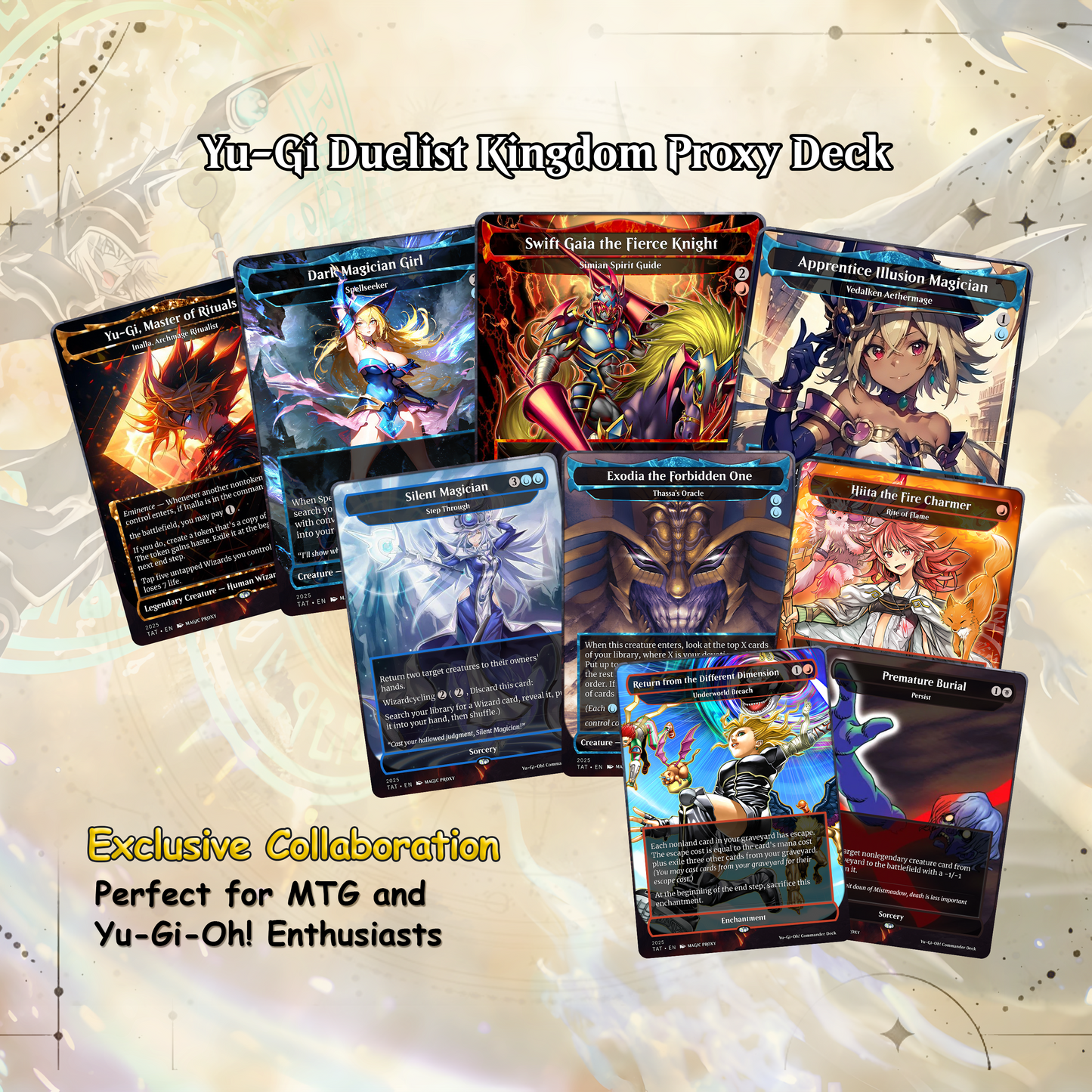Yu-Gi-Oh! cEDH Deck - Yu-Gi-Oh Magic Commander - Magic Proxy Deck with 150+ Unique Cards - Custom Cards MTG Proxy for Casual Play
